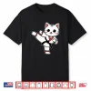 Funny Cat Karate Taekwondo Jiu Jitsu Mma Animal Graphic Shirt