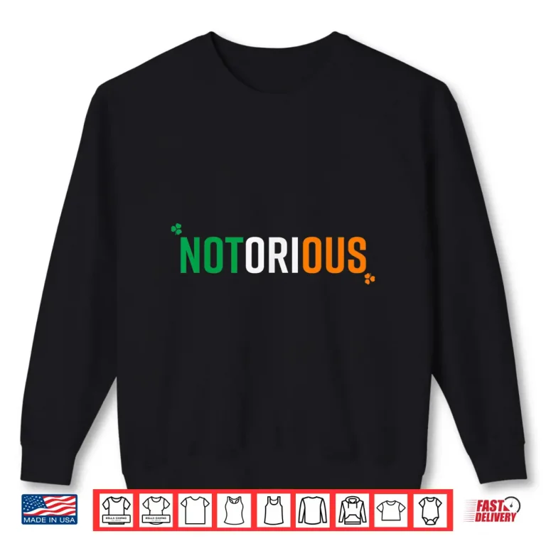 Sweatshirt Irish Pride Boxing MMA Fighting Notorious Graphic Shirt