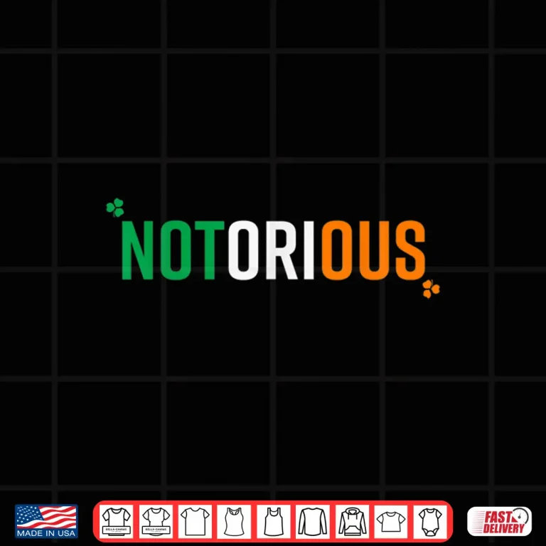 Design Irish Pride Boxing MMA Fighting Notorious Graphic Shirt