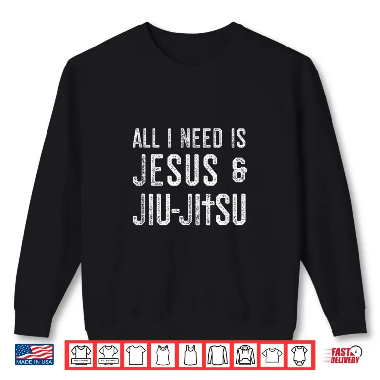 Sweatshirt Jesus And Jiu Jitsu BJJ MMA Christian Faith Shirt