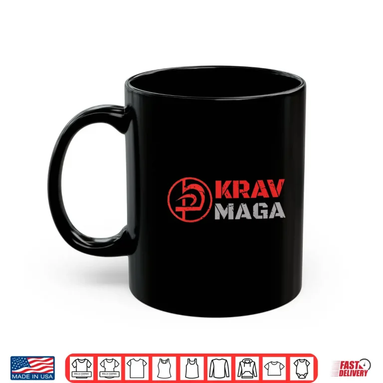Mug Logo Fighting Equipment Krav Maga MMA Clothing Graphic Shirt