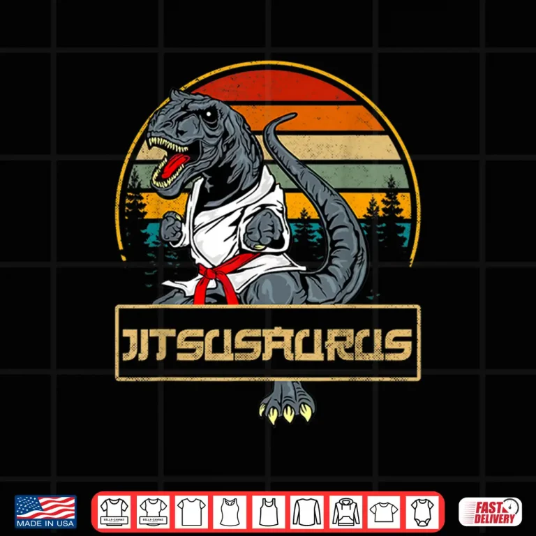 Design Jitsusaurus T Rex Jiu Jitsu BJJ MMA Martial Arts Gift Shirt 1