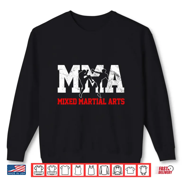 Sweatshirt Kickboxin Gift MMA Professional Athletic Graphic Apparel Shirt 1