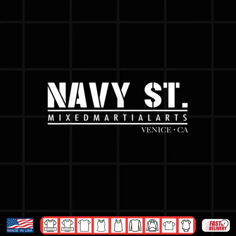 Design Navy Street MMA Mixed Martial Arts Professional Graphic Shirt