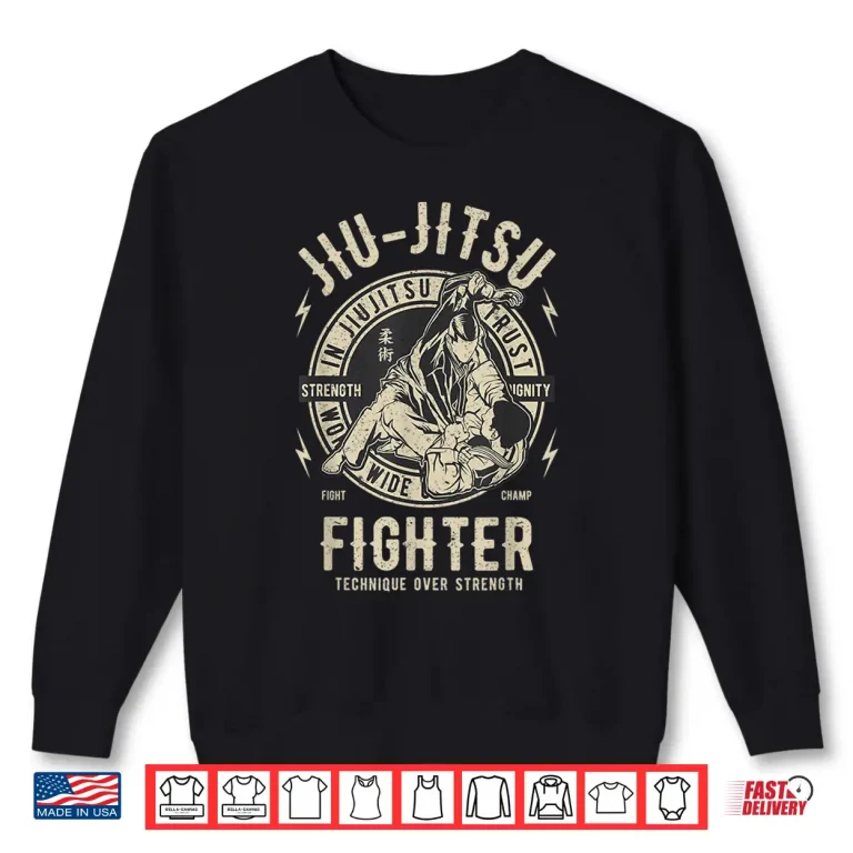 Sweatshirt Professional Fighter JIU JITSU BJJ Brazilian Jiu Jitsu Shirt