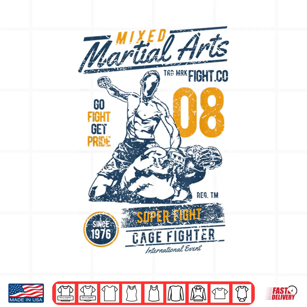 Mixed Martial Arts Mma Professional Retro Vintage Shirt Mixed Martial Arts Mma Professional Retro Vintage Shirt