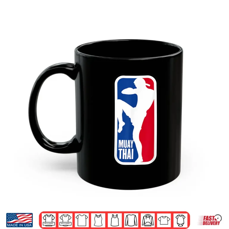 Mug Retro Training Muay Thai Fighter Kickboxing MMA Shirt