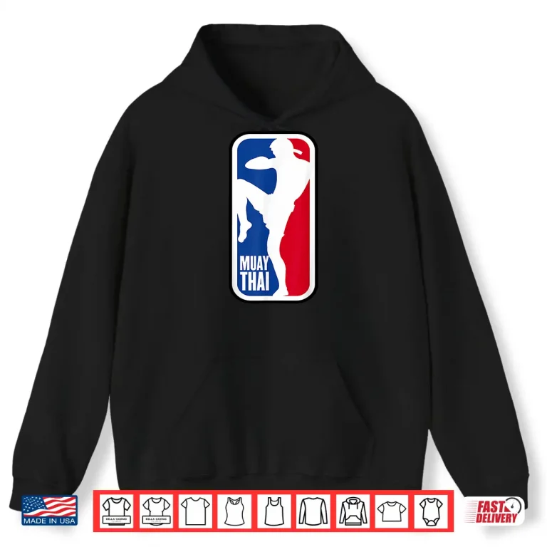Hoodie Retro Training Muay Thai Fighter Kickboxing MMA Shirt 1