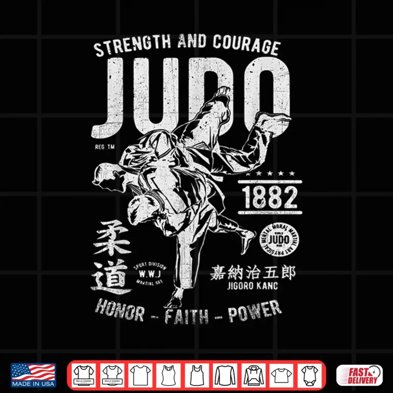 Design Strength Courage Honor Faith Power Judo MMA Martial Arts Shirt