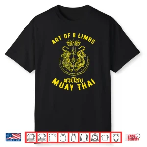 Tiger Art Of Eight Limbs Muay Thai Mma Kickboxing Shirt