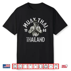 Thailand Vintage Tiger Fighter Muay Thai Training Gift Shirt