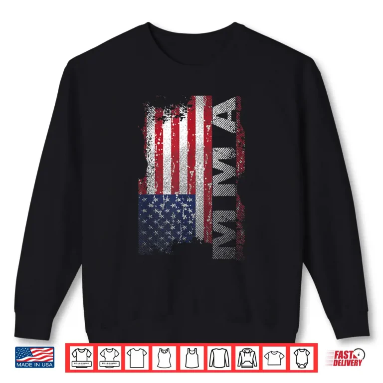 Sweatshirt USA Flag Patriotic MMA Mixed Martial Arts Graphic Shirt