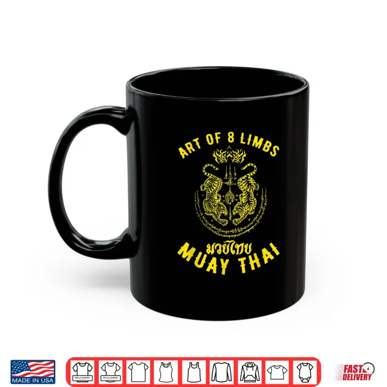 Mug Tiger Art Of Eight Limbs Muay Thai MMA Kickboxing Shirt 1