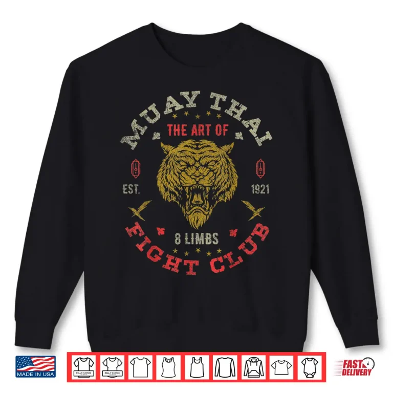 Sweatshirt Vintage Twin Tiger Art Of Eight Limbs Muay Thai Fighter Shirt 1