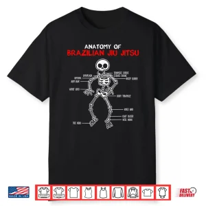 Anatomy Of Bjj Mma Grappling Brazilian Jiu Jitsu Design Shirt