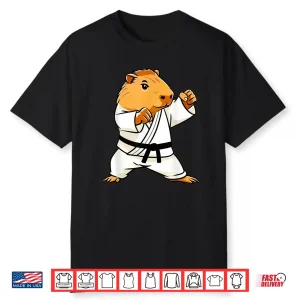 Capybara Design Martial Arts Karate Mma Animal Humor Shirt