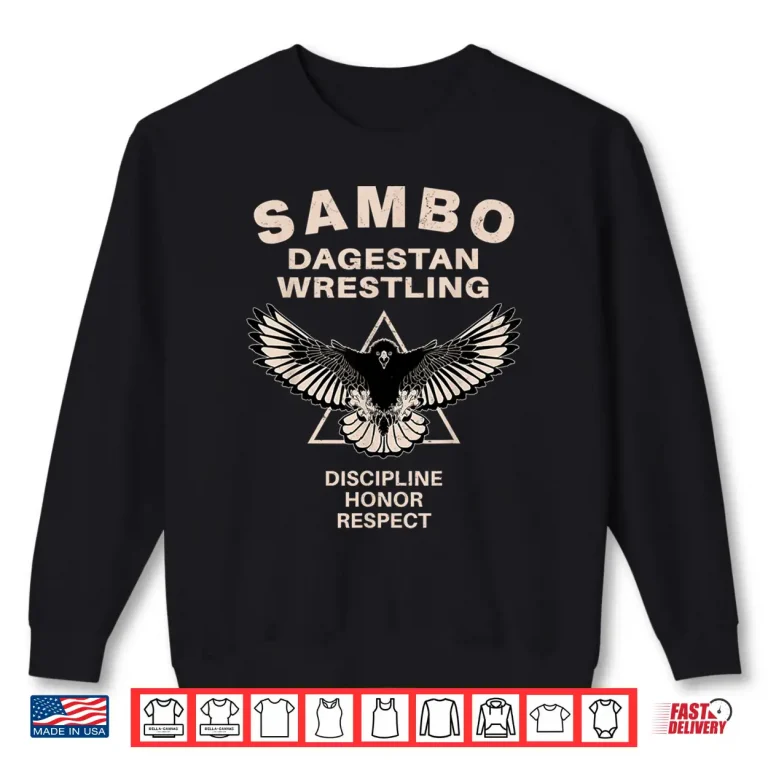 Sweatshirt Dagestan Eagle Sambo Wrestling Professional Graphic Shirt