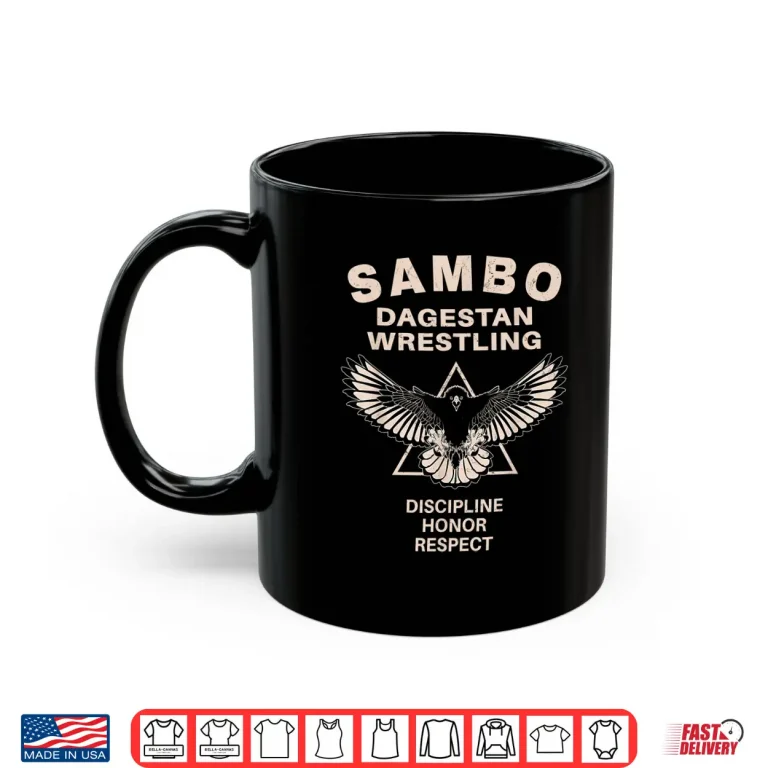 Mug Dagestan Eagle Sambo Wrestling Professional Graphic Shirt