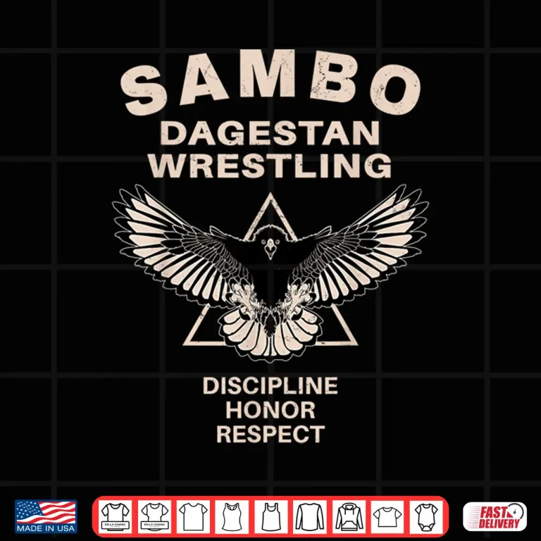 Design Dagestan Eagle Sambo Wrestling Professional Graphic Shirt