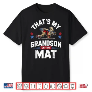 Relative On That Mat Wrestling Grandparent Identity Graphic Shirt
