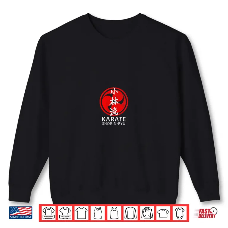 Sweatshirt Shorin Ryu Symbol Kanji Japan Karate Vintage MMA Shirt