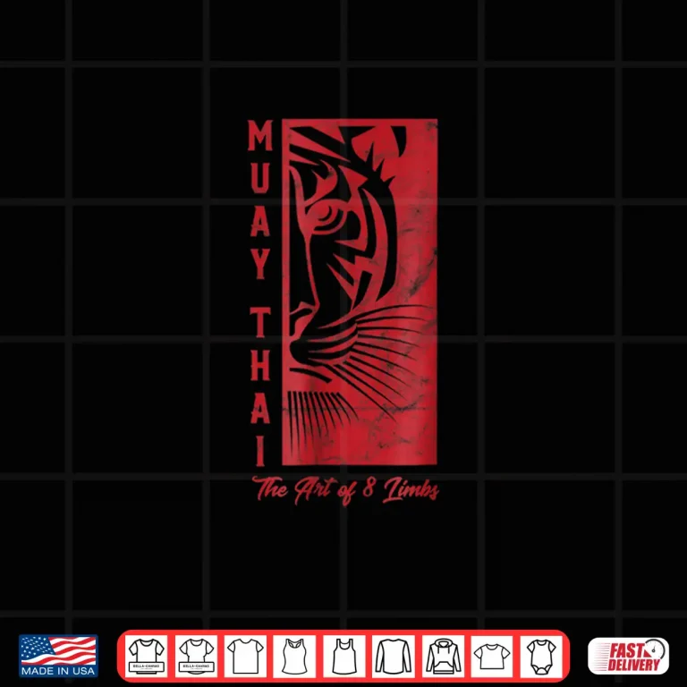 Design Tiger Art Of Eight Limbs Muay Thai Kickboxing Gift Shirt