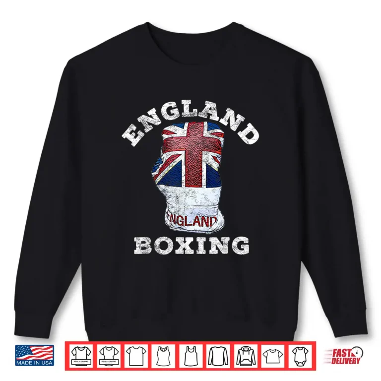 Sweatshirt UK And England Boxing Professional Athletic Graphic Apparel Shirt