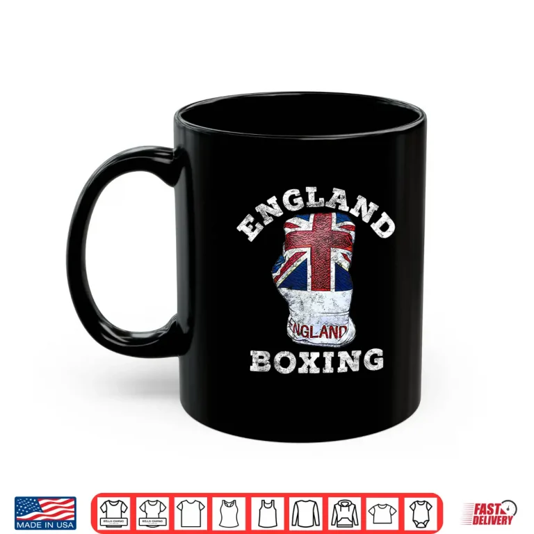 Mug UK And England Boxing Professional Athletic Graphic Apparel Shirt