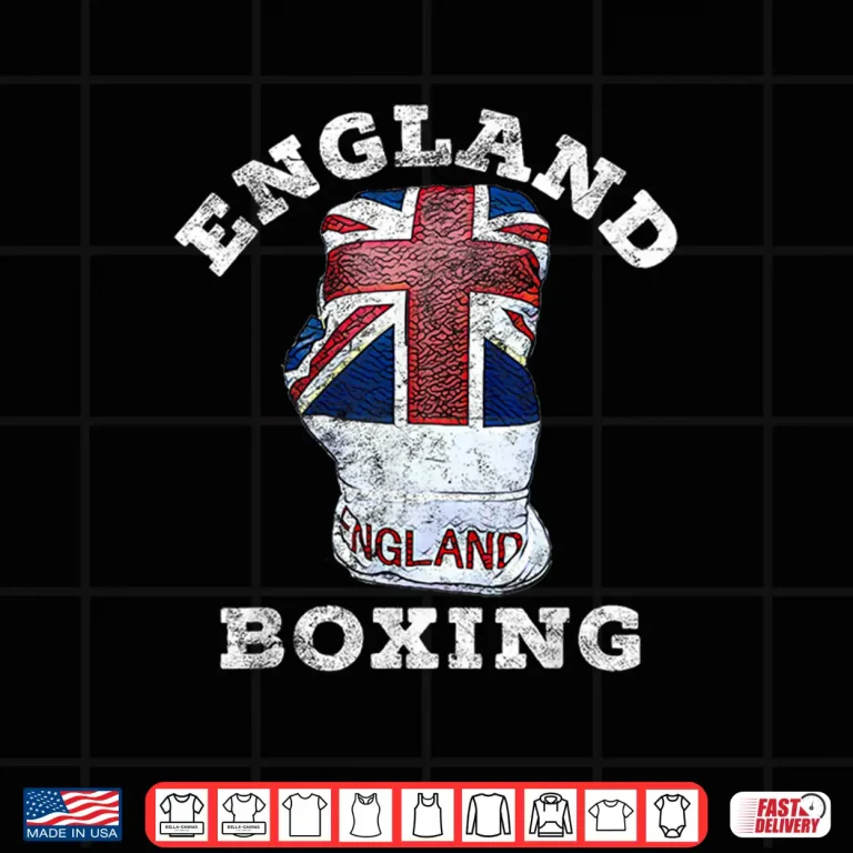 Design UK And England Boxing Professional Athletic Graphic Apparel Shirt