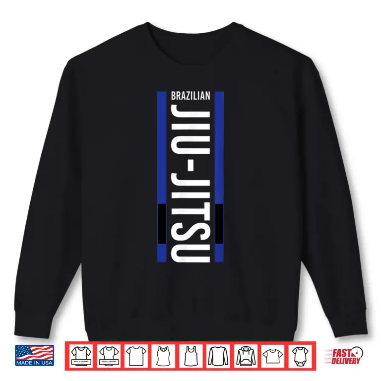 Sweatshirt Blue Belt Cage Fighter Jiu Jitsu BJJ MMA Professional Shirt
