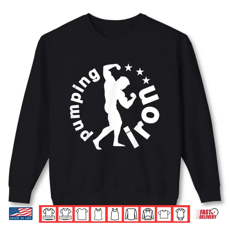 Sweatshirt C560 Pumping Iron Gym Workout Fitness MMA Motivation Shirt