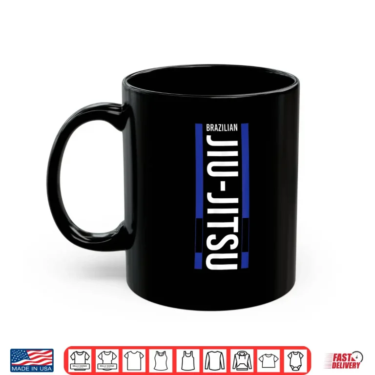 Mug Blue Belt Cage Fighter Jiu Jitsu BJJ MMA Professional Shirt