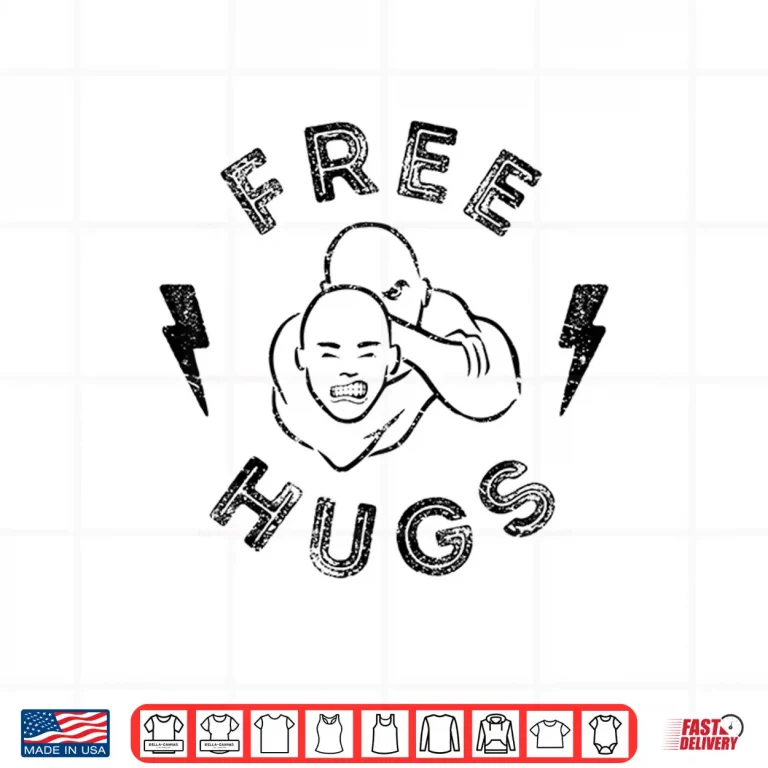 Design Free Hugs BJJ Brazilian Jiu Jitsu Professional Humor Funny Shirt