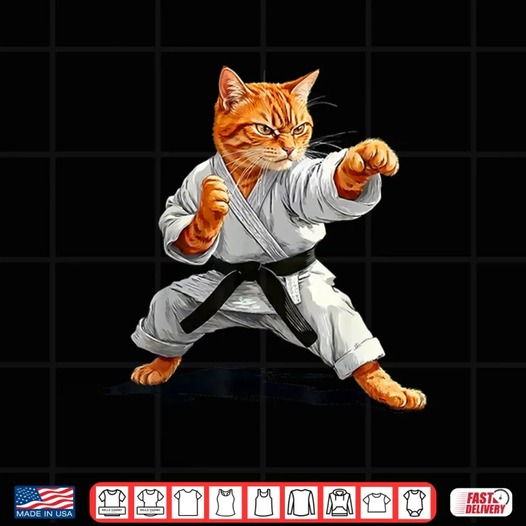 Design Karate Taekwondo Cat Martial Arts Jiu Jitsu Judo MMA Shirt