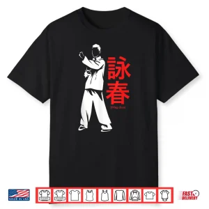 Professional Minimalist Kung Fu Wing Chun Martial Arts Graphic Shirt