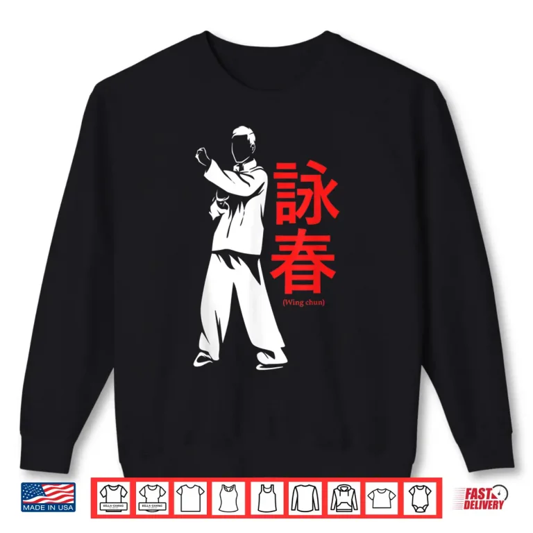 Sweatshirt Professional Minimalist Kung Fu Wing Chun Martial Arts Graphic Shirt