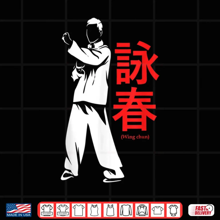 Design Professional Minimalist Kung Fu Wing Chun Martial Arts Graphic Shirt