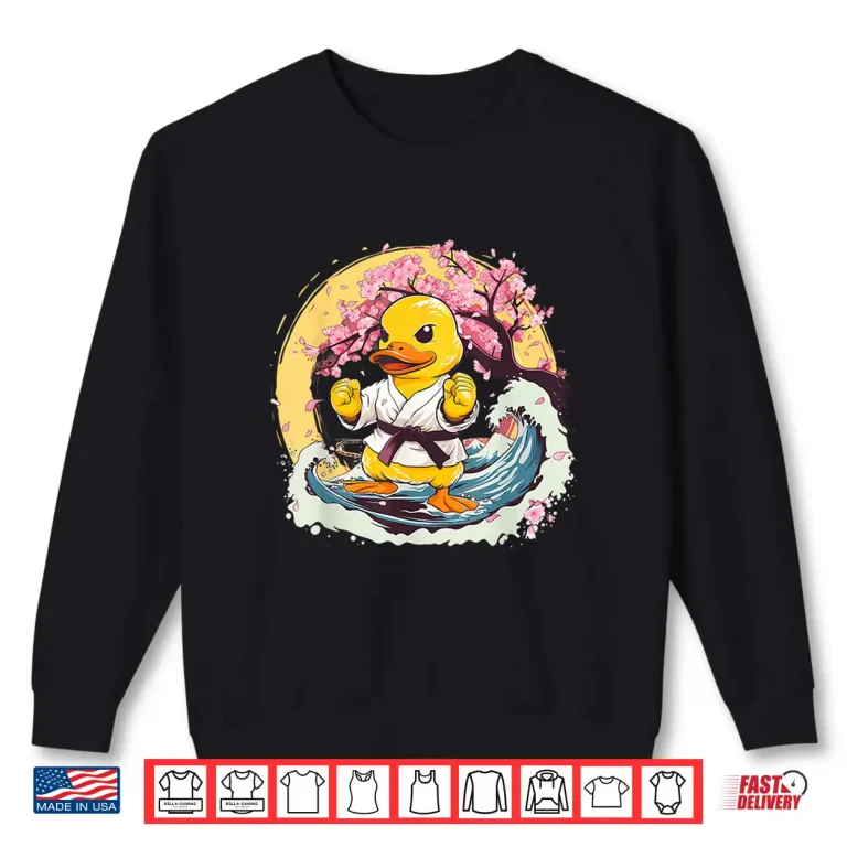 Sweatshirt Rubber Duck Animal Karate MMA Taekwondo Jiu Jitsu Shirt
