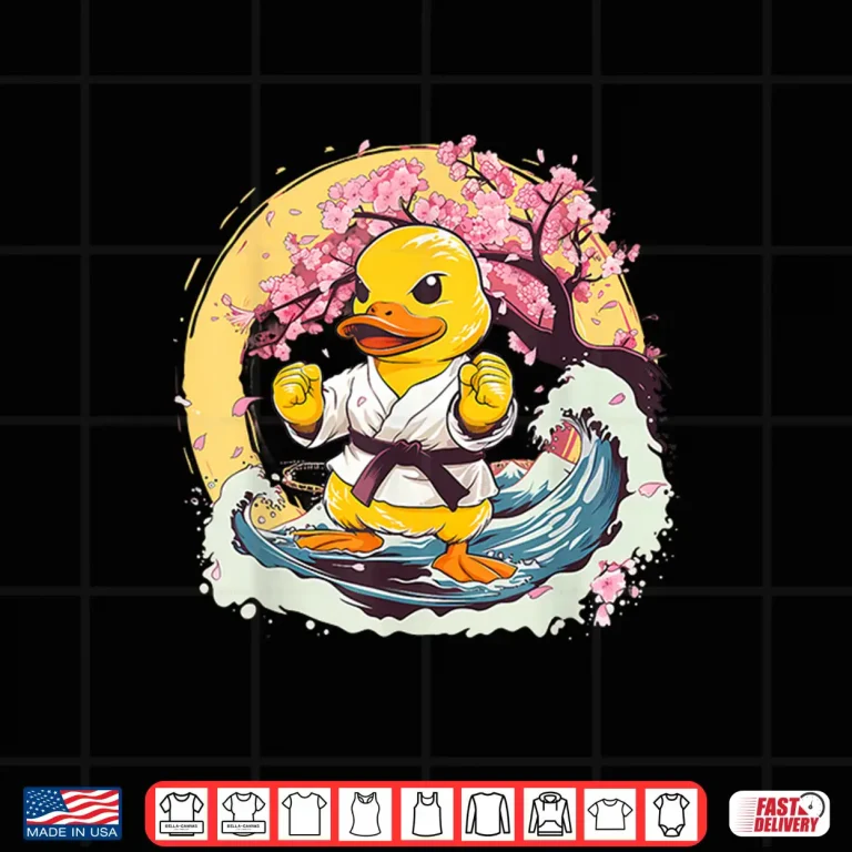 Design Rubber Duck Animal Karate MMA Taekwondo Jiu Jitsu Shirt