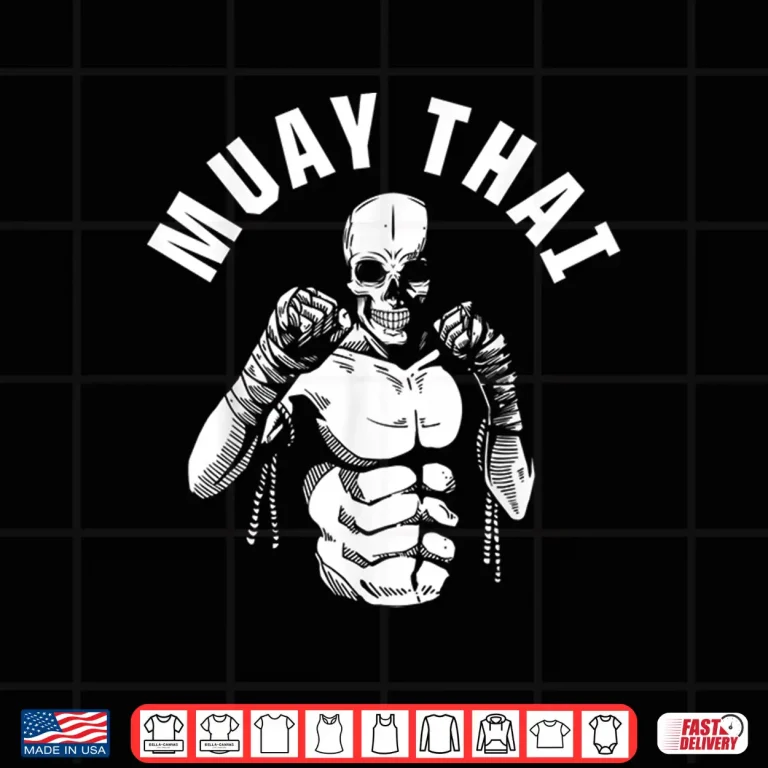 Design Skeleton Fighter Muay Thai MMA Club Coach Martial Arts Shirt