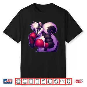 Skunk Boxer Kickboxer Boxing Mma Fighter Combat Gym Shirt