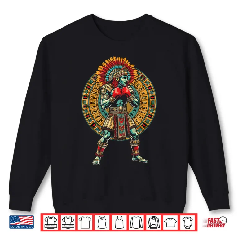 Sweatshirt Aztec Warrior Calendar Mexican MMA Professional Graphic Shirt