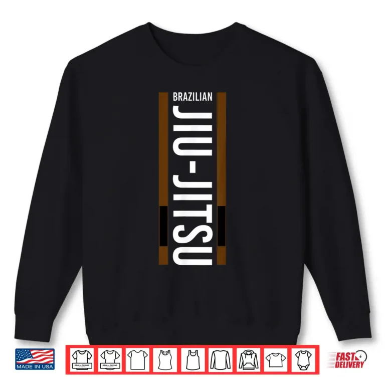 Sweatshirt Brown Belt Cage Fighter Jiu Jitsu BJJ MMA Professional Gift Shirt