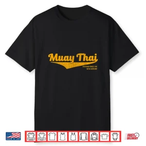 Distressed Thailand Muay Thai Kickboxing Mma Bjj Graphic Shirt