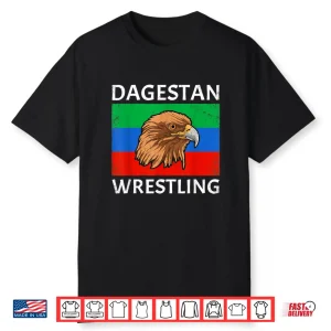 Eagle Dagestan Flag Sambo Wrestling Professional Graphic Shirt