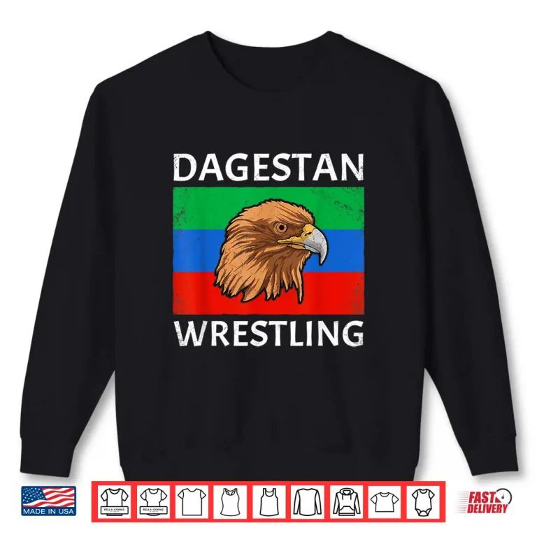 Sweatshirt Eagle Dagestan Flag Sambo Wrestling Professional Graphic Shirt