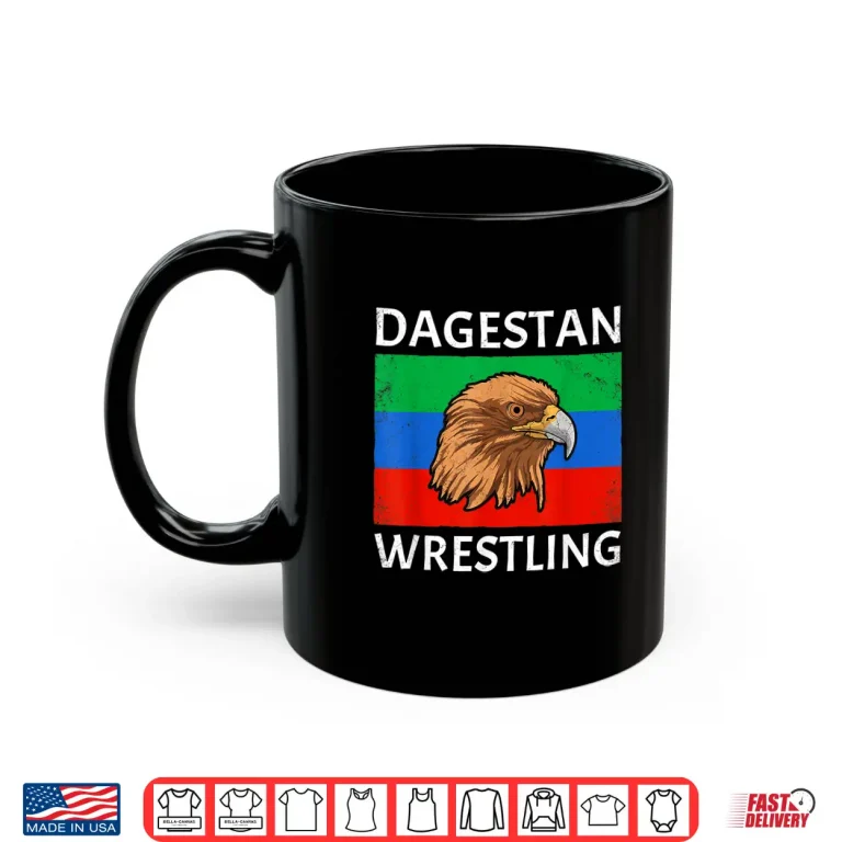 Mug Eagle Dagestan Flag Sambo Wrestling Professional Graphic Shirt