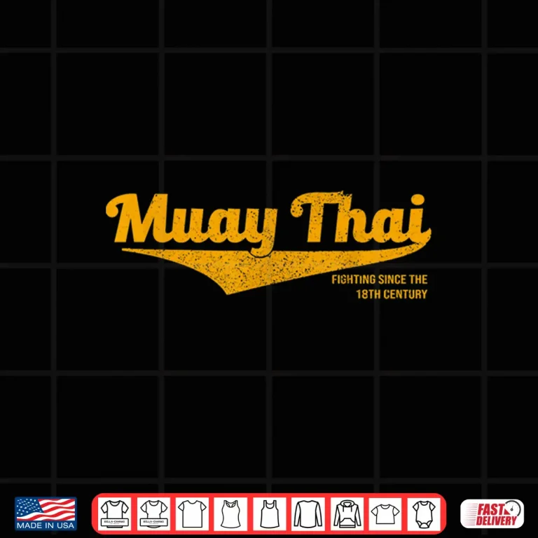 Design Distressed Thailand Muay Thai Kickboxing MMA BJJ Graphic Shirt