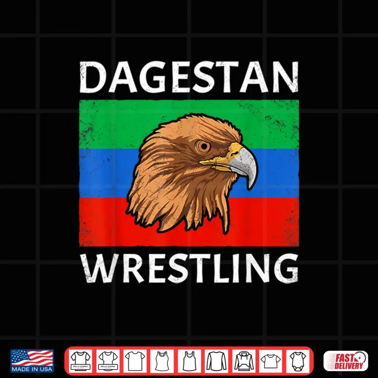 Design Eagle Dagestan Flag Sambo Wrestling Professional Graphic Shirt