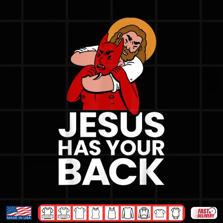 Design Jesus Has Your Back Christian Jiu Jitsu BJJ MMA Faith Shirt